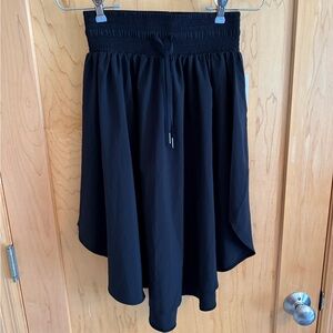 Lululemon Athletica Black Skater Skirt Knee-Length Casual